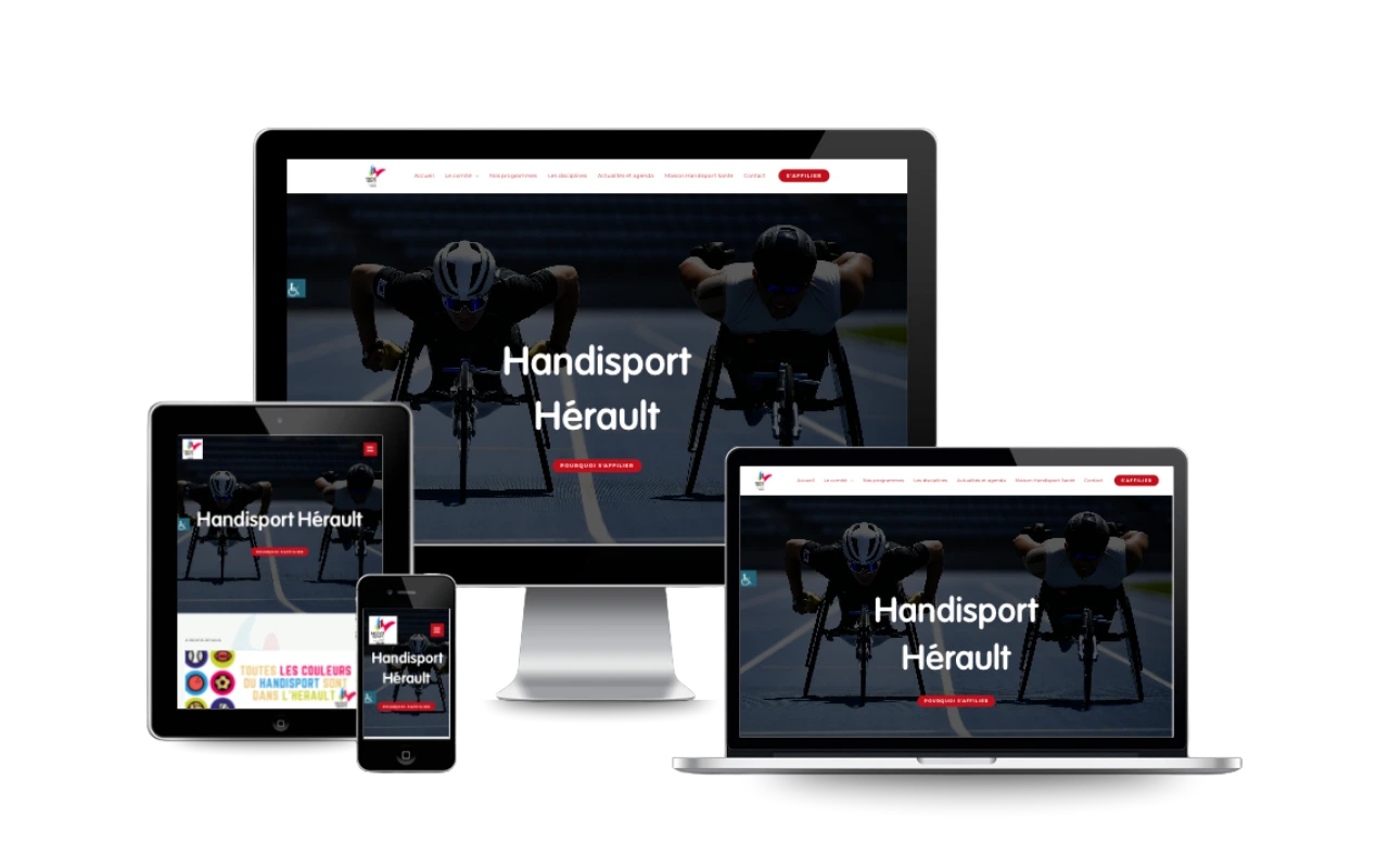 Site internet créé par DigitVitamin pour HandiSport Béziers