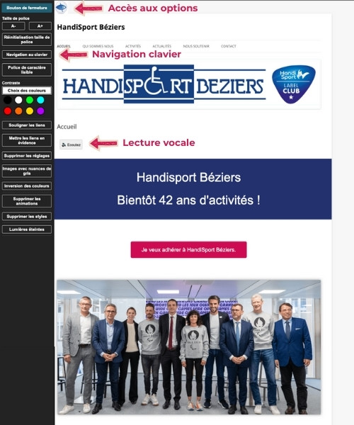 Cas client Handisport mockup
