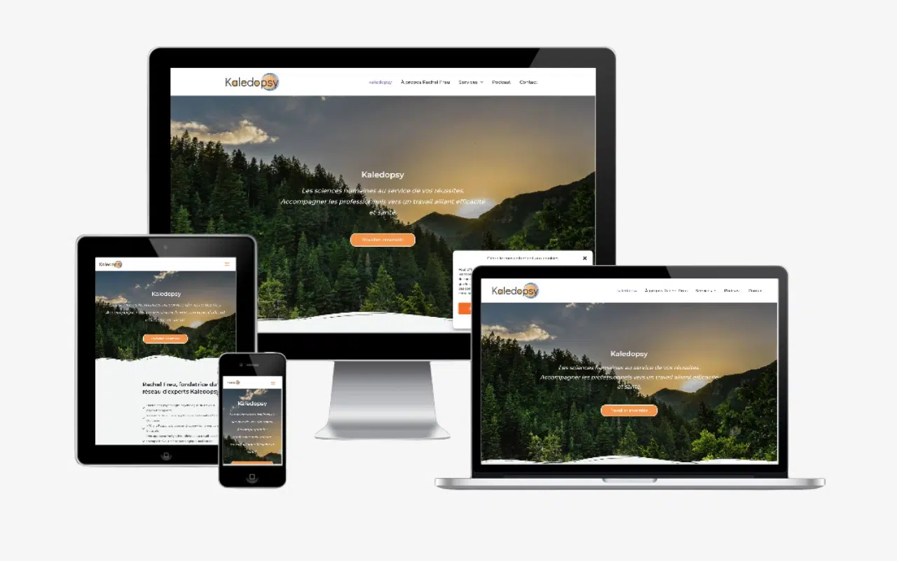 Site internet créé par DigitVitamin pour une consultante santé